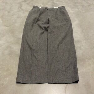 Colours by Alexander Julian Mens Grey Tweed Pleated Wool Blend Dress Pants 33x28